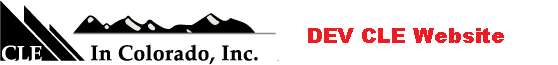 Colorado Bar Association CLE | CLE in Colorado Inc.