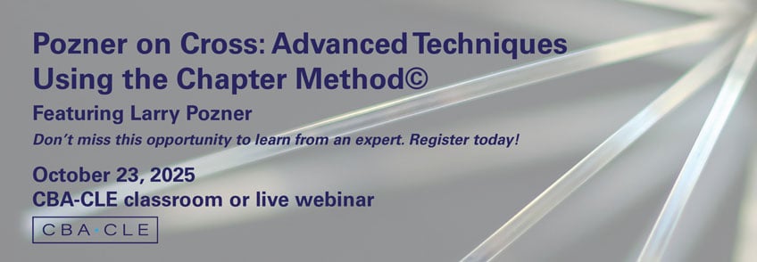 Pozner on Cross: Advanced Techniques Using the Chapter Method©