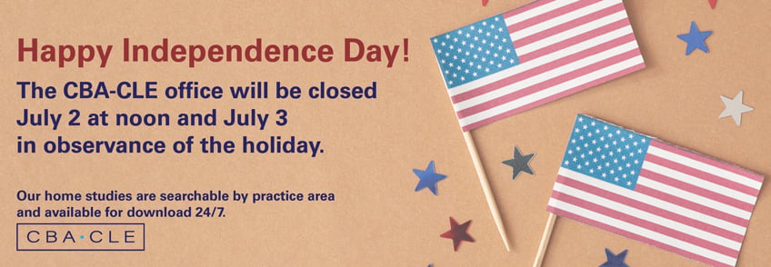 Our office will be closed for the holiday July 2 at noon and July 3.